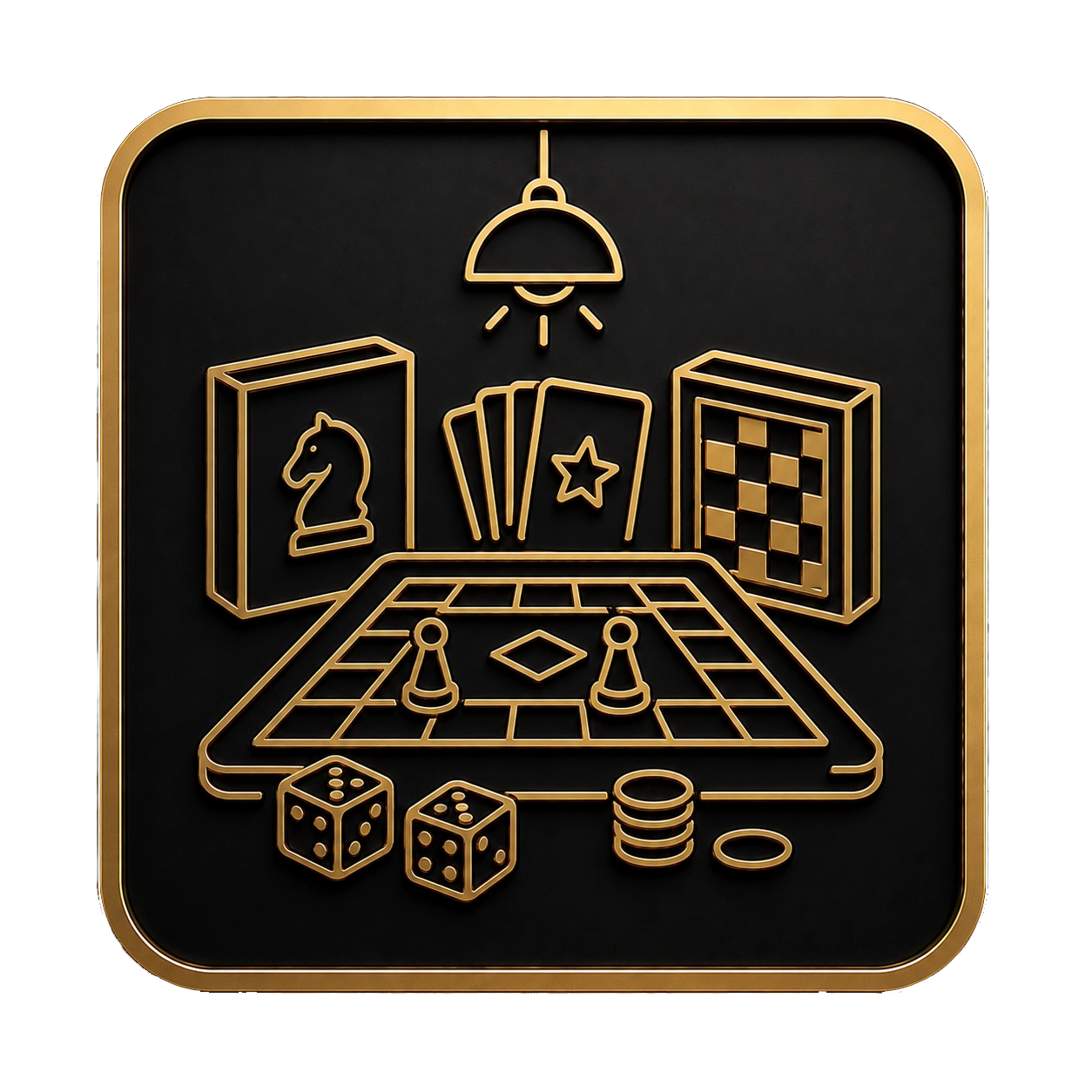 indoor board games area